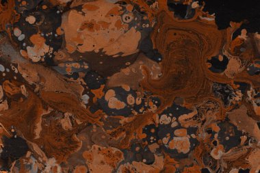 Turuncu mermer arka plan boya ile doku sıçramalarına