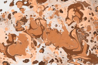 Turuncu mermer arka plan boya ile doku sıçramalarına