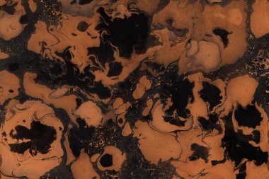 Turuncu mermer arka plan boya ile doku sıçramalarına