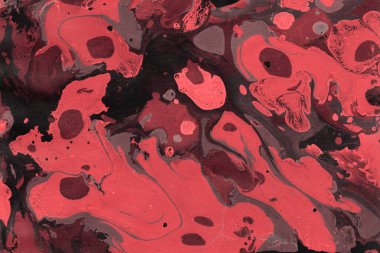 Boya desenli kırmızı mermer arkaplan