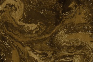 Mermer boya desenli altın soyut arkaplan
