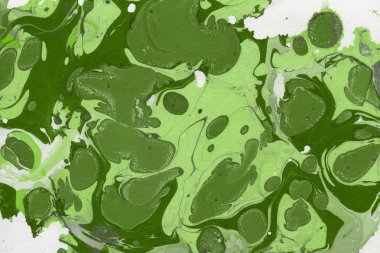 Yeşil mermer arka plan boya ile doku sıçramalarına