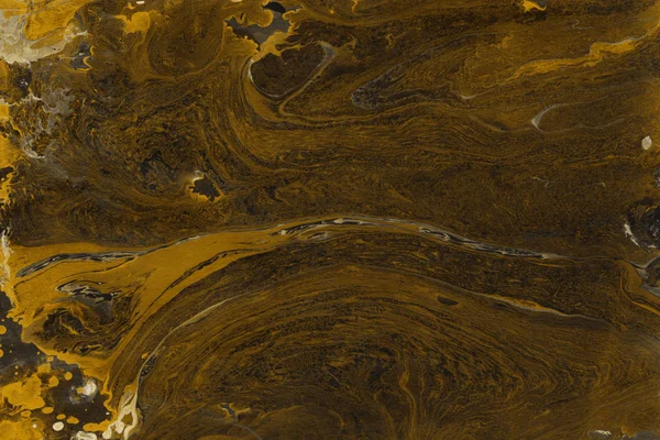 Golden Abstrakt Bakgrund Med Marmor Färg Konsistens — Stockfoto