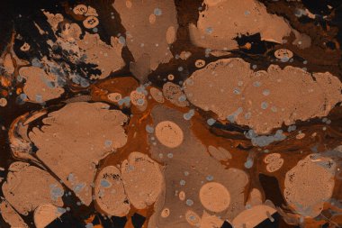 Turuncu mermer arka plan boya ile doku sıçramalarına