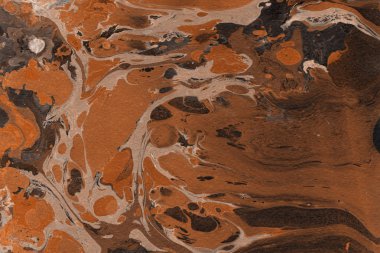 Turuncu mermer arka plan boya ile doku sıçramalarına