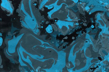 mavi arka plan boya ile doku sıçramalarına