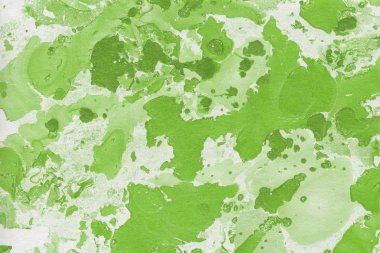 Yeşil mermer arka plan boya ile doku sıçramalarına