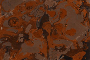 Turuncu mermer arka plan boya ile doku sıçramalarına