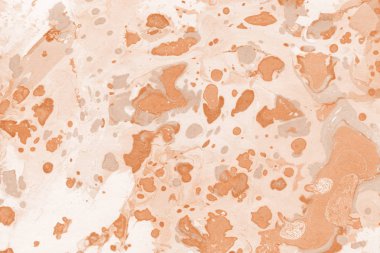 Turuncu mermer arka plan boya ile doku sıçramalarına