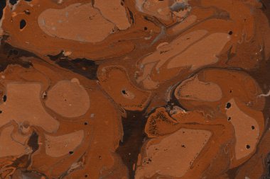 Turuncu mermer arka plan boya ile doku sıçramalarına