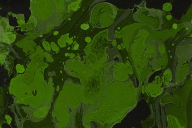 Yeşil mermer arka plan boya ile doku sıçramalarına