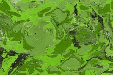 Yeşil mermer arka plan boya ile doku sıçramalarına