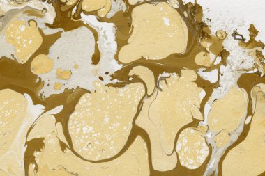 Mermer boya desenli altın soyut arkaplan