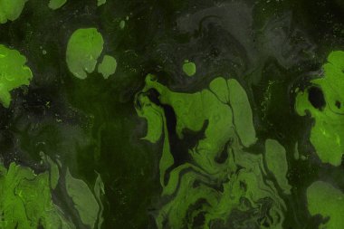 Yeşil mermer arka plan boya ile doku sıçramalarına