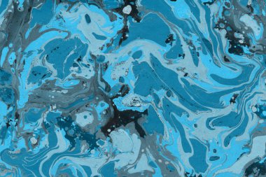 mavi arka plan boya ile doku sıçramalarına