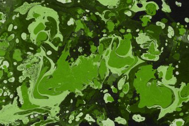 Yeşil mermer arka plan boya ile doku sıçramalarına