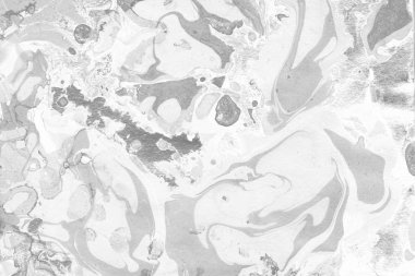 Gümüş arka plan mavi boya ile doku sıçramalarına