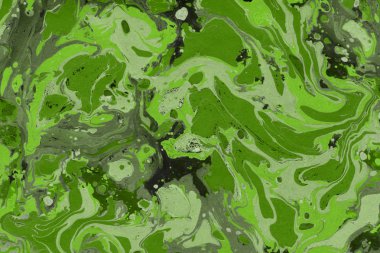 Yeşil mermer arka plan boya ile doku sıçramalarına