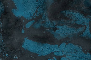 mavi arka plan boya ile doku sıçramalarına