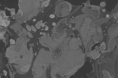 Gümüş arka plan mavi boya ile doku sıçramalarına
