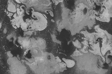 Gümüş arka plan mavi boya ile doku sıçramalarına