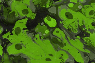 Yeşil mermer arka plan boya ile doku sıçramalarına