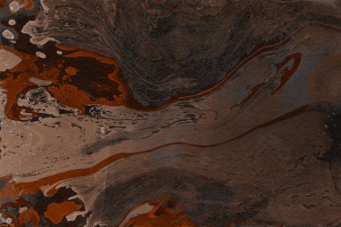 Turuncu mermer arka plan boya ile doku sıçramalarına