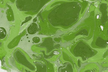 Yeşil mermer arka plan boya ile doku sıçramalarına