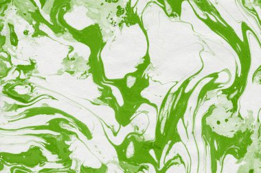 Yeşil mermer arka plan boya ile doku sıçramalarına