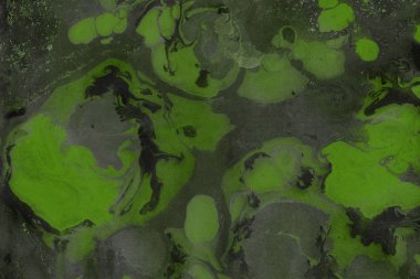 Yeşil mermer arka plan boya ile doku sıçramalarına