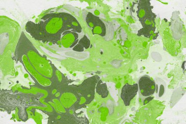 Yeşil mermer arka plan boya ile doku sıçramalarına