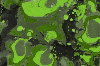 Yeşil mermer arka plan boya ile doku sıçramalarına