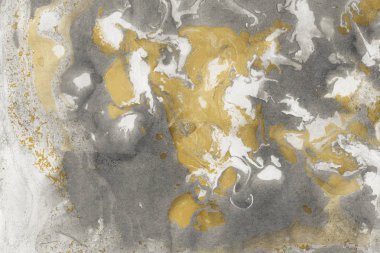 Mermer boya desenli altın soyut arkaplan