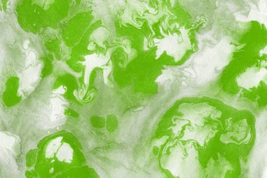 Yeşil mermer arka plan boya ile doku sıçramalarına