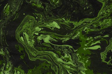 Yeşil mermer arka plan boya ile doku sıçramalarına