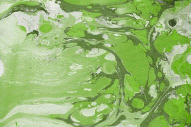 Yeşil mermer arka plan boya ile doku sıçramalarına