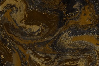 Mermer boya desenli altın soyut arkaplan