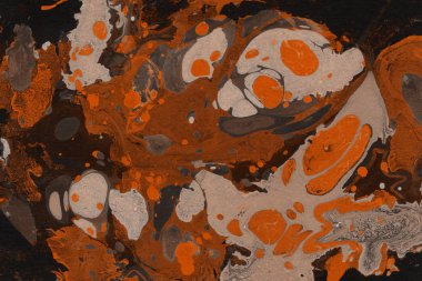 Turuncu mermer arka plan boya ile doku sıçramalarına