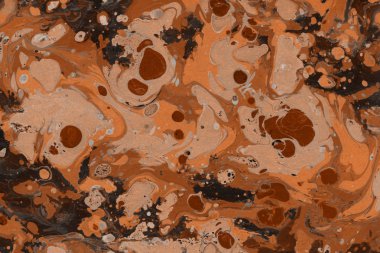 Turuncu mermer arka plan boya ile doku sıçramalarına