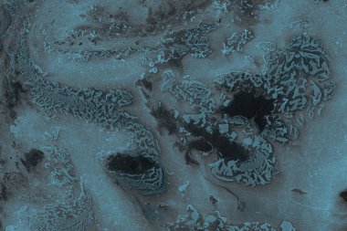 mavi arka plan boya ile doku sıçramalarına