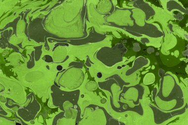 Yeşil mermer arka plan boya ile doku sıçramalarına