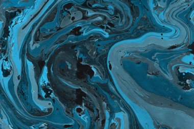 mavi arka plan boya ile doku sıçramalarına