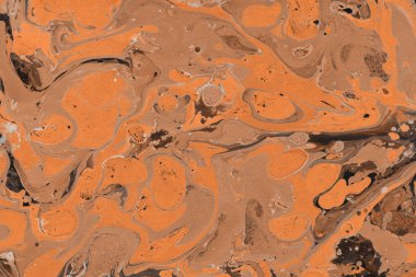 Turuncu mermer arka plan boya ile doku sıçramalarına