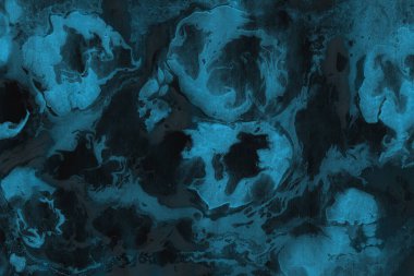 mavi arka plan boya ile doku sıçramalarına