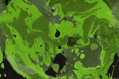 Yeşil mermer arka plan boya ile doku sıçramalarına