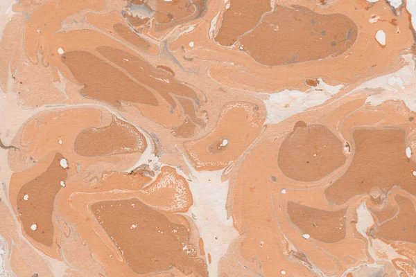 Orange Marble Background Paint Splashes Texture — Stock Photo, Image