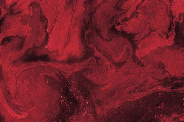 Red Marble Background Paint Splashes Texture — Stock Photo, Image