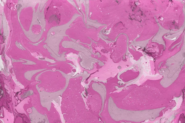 Pink Marble Background Paint Splashes Texture — Stock Photo, Image