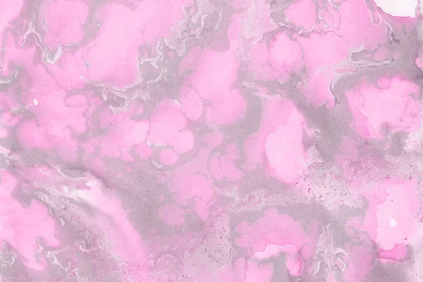 Pink Marble background with paint splashes texture