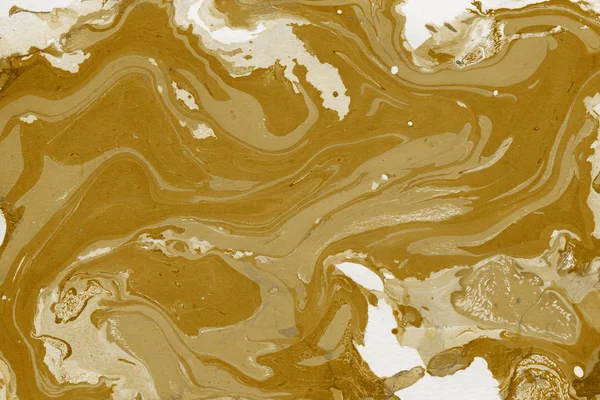 golden abstract background with marble paint texture